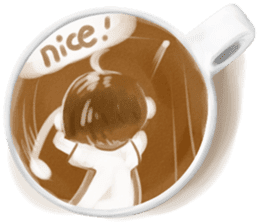 I Love Coffee (Latte Art) sticker #1342944