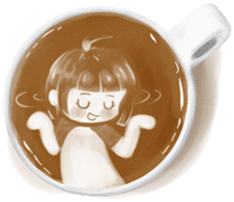 I Love Coffee (Latte Art) sticker #1342945
