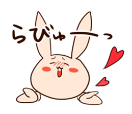 Super relaxed bunny sticker #1343028