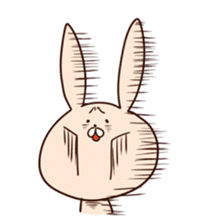 Super relaxed bunny sticker #1343037