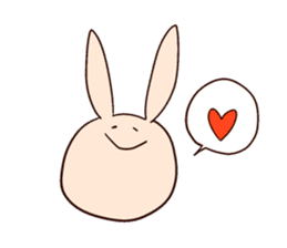 Super relaxed bunny sticker #1343038