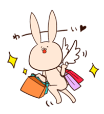 Super relaxed bunny sticker #1343042