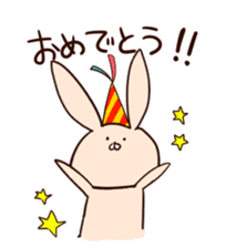 Super relaxed bunny sticker #1343043