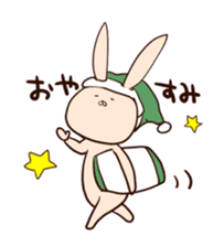 Super relaxed bunny sticker #1343055