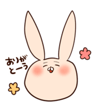 Super relaxed bunny sticker #1343056