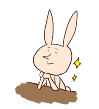 Super relaxed bunny sticker #1343057