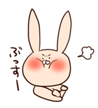 Super relaxed bunny sticker #1343059