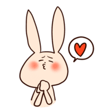 Super relaxed bunny sticker #1343063