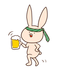 Super relaxed bunny sticker #1343064