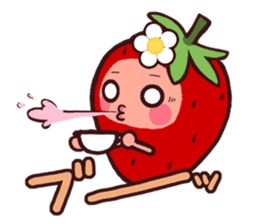 The feeling of a strawberry 2 sticker #1344975