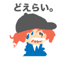 Red Hair Character Sticker sticker #1345197