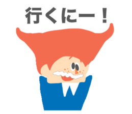 Red Hair Character Sticker sticker #1345200