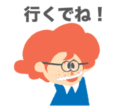 Red Hair Character Sticker sticker #1345201