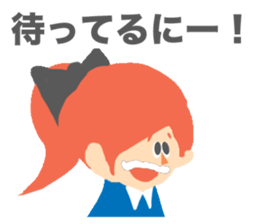 Red Hair Character Sticker sticker #1345207