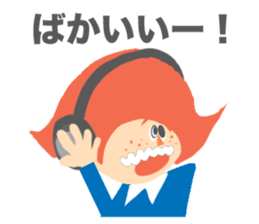 Red Hair Character Sticker sticker #1345219