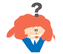 Red Hair Character Sticker sticker #1345223