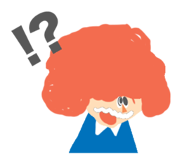 Red Hair Character Sticker sticker #1345225