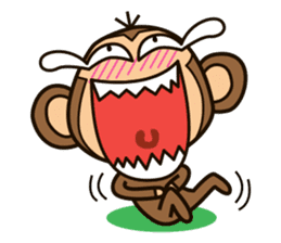 Funny monkey sticker #1345683