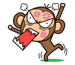Funny monkey sticker #1345684