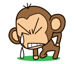 Funny monkey sticker #1345695