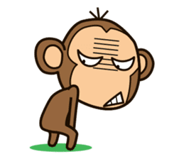 Funny monkey sticker #1345703