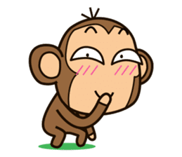 Funny monkey sticker #1345717