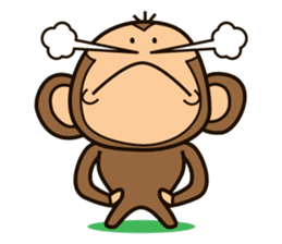 Funny monkey sticker #1345721