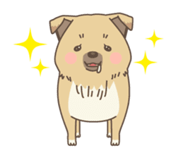 japanese so cute crosbreed Shiba dog sticker #1346202