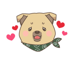 japanese so cute crosbreed Shiba dog sticker #1346204