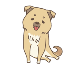 japanese so cute crosbreed Shiba dog sticker #1346207