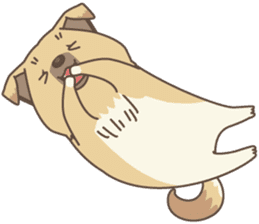 japanese so cute crosbreed Shiba dog sticker #1346211