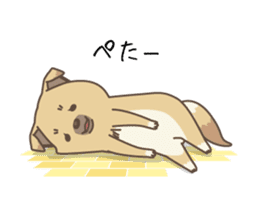 japanese so cute crosbreed Shiba dog sticker #1346212