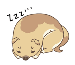 japanese so cute crosbreed Shiba dog sticker #1346215