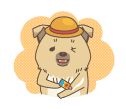 japanese so cute crosbreed Shiba dog sticker #1346222