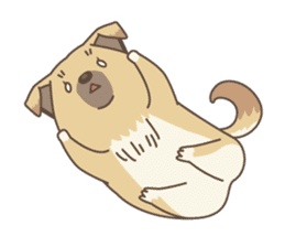 japanese so cute crosbreed Shiba dog sticker #1346225