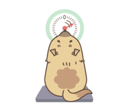 japanese so cute crosbreed Shiba dog sticker #1346227
