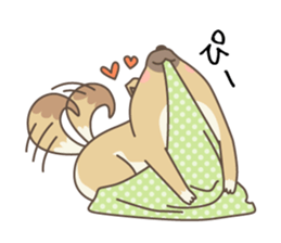 japanese so cute crosbreed Shiba dog sticker #1346230