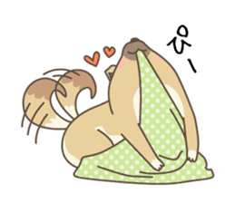 japanese so cute crosbreed Shiba dog sticker #1346230