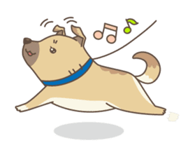 japanese so cute crosbreed Shiba dog sticker #1346236