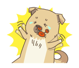 japanese so cute crosbreed Shiba dog sticker #1346238