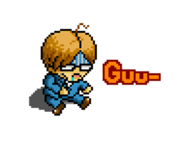 Dot picture salaryman's KAMATA sticker #1346645