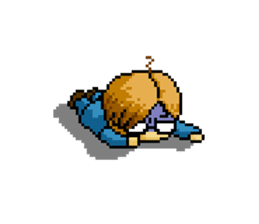 Dot picture salaryman's KAMATA sticker #1346651