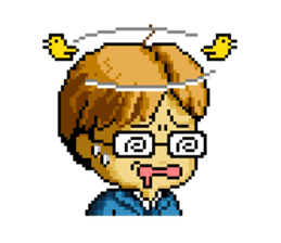 Dot picture salaryman's KAMATA sticker #1346654