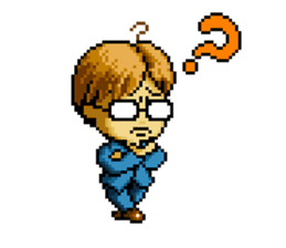 Dot picture salaryman's KAMATA sticker #1346658