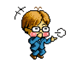 Dot picture salaryman's KAMATA sticker #1346663