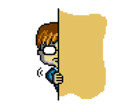 Dot picture salaryman's KAMATA sticker #1346671