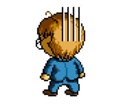 Dot picture salaryman's KAMATA sticker #1346672