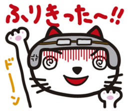 Pretty cat rider sticker #1346687