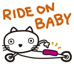 Pretty cat rider sticker #1346695