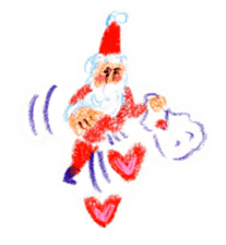 Sticker of Santa characters sticker #1347228